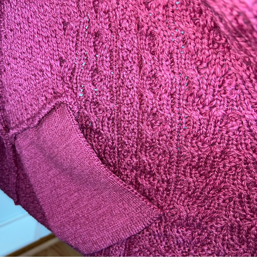 Aran Crafts Ireland Super Soft Merino Wool Celtic Knit Zip Cardigan Sweater M - Picture 14 of 15